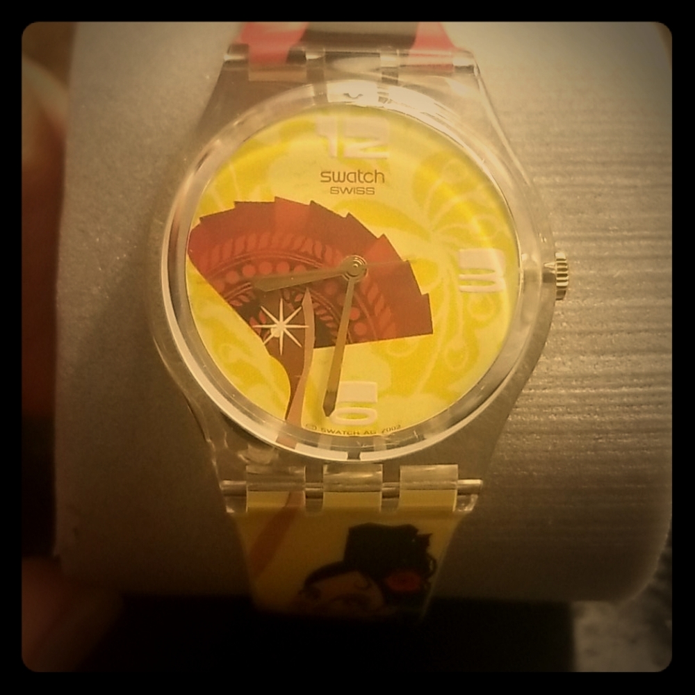 Flamenco dancer swatch watch